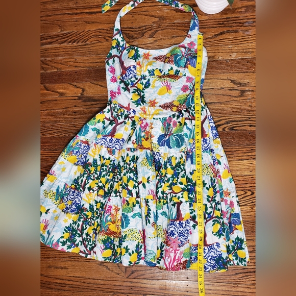 Anthropologie Celandine × Daniella Manini Tiered Bustier Halter Mini Dress Sz S - Picture 11 of 14
